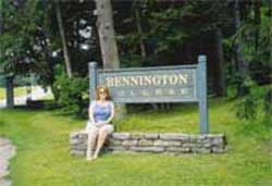 Bennington directional sign